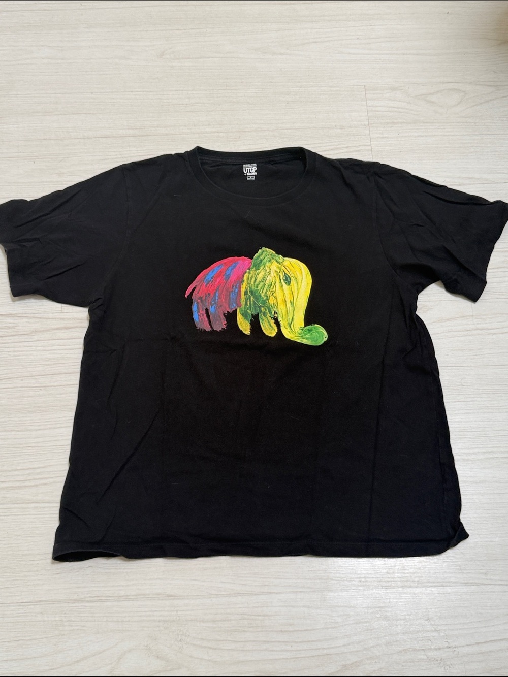 Moma Graphic Colorful Elephant Short Sleeve Tee